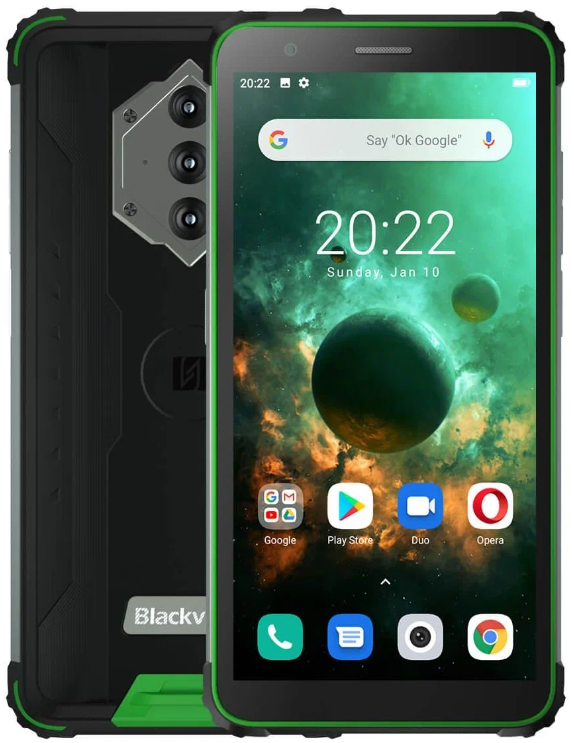 Смартфон Blackview BV6600, 4.64 Гб, зеленый